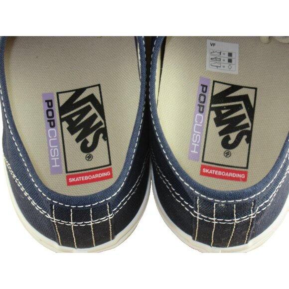 Vans Men's Skate Authentic Navy Blue Turtledove Canvas shoes Size 10 NIB - Picture 6 of 7